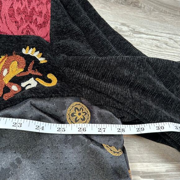 NWT Draper’s & Damon’s Tapestry Patchwork Jacket Black Multi Lined Size 3X - Picture 5 of 8